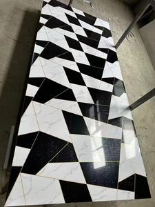 Panneau mural <span class=keywords><strong>en</strong></span> PVC/UV de conception moderne, normes d'émission de formaldéhyde E0, pierre plastique d'intérieur, lambris pour la décoration d'hôtel - Product Image 5