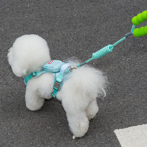 Grosir satu Set ransel tali kekang anjing poliester antiair awet lembut antilembap jaring pengaman anjing empuk - Product Image 2