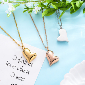 Bán Buôn Thép Không Gỉ Tim Hỏa Táng Urn Vòng Cổ Bạc/Vàng/Rose Gold Urn Mặt Dây Chuyền Vòng Cổ Cho Con Người/Pet Tro - Product Image 6
