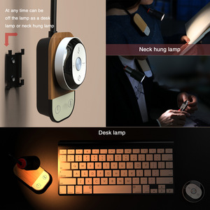 Lámpara LED de noche para mesita de noche, luz nocturna de succión magnética con protección para los ojos, lámpara de pared multifuncional para dormitorio de estudiantes para estudiar/leer - Product Image 4