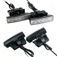 18W Superhelle LED-Warnleuchte für Kühlergrill mit 13 Stroboskopmodi, Aluminiumgehäuse, 4 Farben, Notfall-Blinklicht