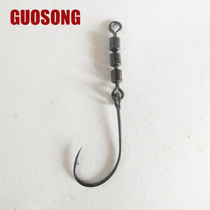 Confezione Multipla di Anelli a Otto Tripli, Modello Premium di Ami da Pesca con Occhiello Grande e Ardiglione per Esche e Spinner - Product Image 1