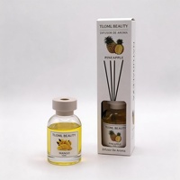 Diffuseur de parfum haut de gamme 100 ml à bâtonnets en rotin, sans flamme, aux arômes fruités transfrontaliers, longue durée pour toilettes