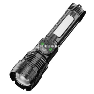 <b>Led</b> Flashlight 1000M Zoomable <b>Rechargeable</b> Waterproof With Red <b>Light</b> Sos Flashing Mode For Outdoor Emergency Use - Product Image 1