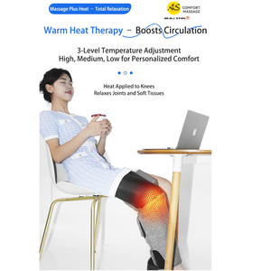 Knee Warm <b>Pad</b> Rechargeable Warm Therapy <b>Heating</b> <b>Massager</b> Vibration 3-Level Adjustable 1500mAh Battery Circulation Joint Relax - Product Image 4
