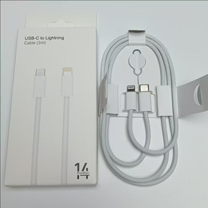 Nouveau câble de données USB C tressé 60W 3ft 6ft 1m 2m Type C vers Type C PD pour iPhone 16 16 Pro 15 Pro 15 Pro Max - Product Image 2