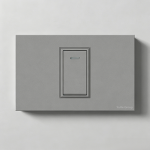 Interrupteur mural métallique 2 voies YuHe Group, commande tactile, design minimaliste, 16A 250V IP20 - Product Image 1