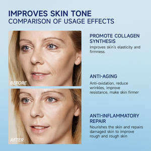Etiqueta privada Péptido de cobre azul Reparación antiarrugas Iluminador Crema facial con brillo de piel negra - Product Image 5