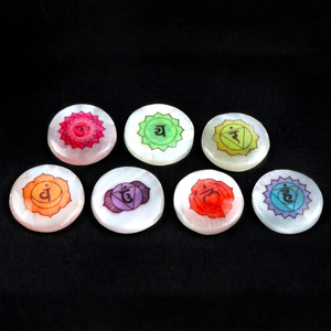 RozRin <b>Crystals</b> 7 <b>Chakra</b> <b>Crystal</b> Stones Circle Reiki Healing <b>Set</b> Inlaying Art Collectible - Product Image 1