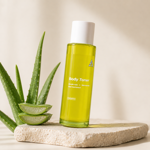Tonique corporel jaune à l'acide glycolique, à la niacinamide et à l'extrait d'aloe vera, hydratant, éclaircissant, antioxydant, soin liquide pour la peau - Product Image 4