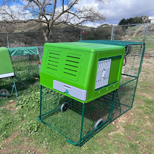 Cage mobile préfabriquée en plastique pour animaux de compagnie Poule Oeuf Poulailler Maison - Product Image 1