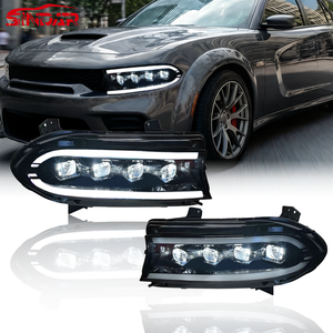 SINDAR Ensemble de phares modifiés animés à LED DRL pour <span class=keywords><strong>Dodge</strong></span> Charger SRT HellCat <span class=keywords><strong>2015</strong></span>-2021 Facelift 7ème génération 15-21 Vente en gros - Product Image 1