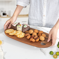 Petite planche à découper personnalisée en bois d'acacia, noyer, érable, olivier Petit-déjeuner Charcuterie Planche de service en bois massif