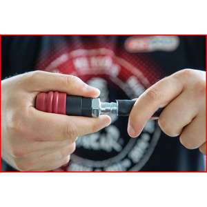 KS <b>TOOLS</b> 2-Level <b>pneumatic</b> safety coupling with hose nozzle, 9mm - Product Image 2