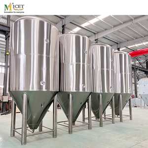 20000L 30000L 30T 30m3 Tanque de fermentación de <span class=keywords><strong>vino</strong></span> de cerveza de acero inoxidable industrial con camisa de enfriamiento - Product Image 2