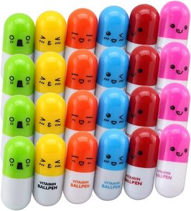 Penne a forma di pillola palla retrattile simpatico cartone animato evidenziatore penna sorridente capsula Spinner Mini farmacia novità <span class=keywords><strong>Nurs</strong></span> a sfera - Product Image 5