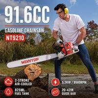 Scie à chaîne à essence robuste NT9210 91,6 cm³ 5,2 kW 2 temps