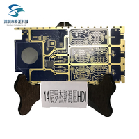 Circuit imprimé FR4 personnalisé avec finition or par immersion, circuit imprimé avec masque de soudure vert