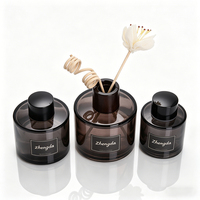 Bouteilles diffuseurs à roseaux en verre de qualité supérieure, 50ml, 120ml, 200ml, en gros usine, contenants vides en rotin, décorations pour la maison et la chambre