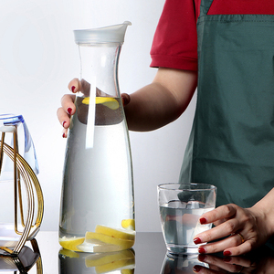Jarra de Agua de Plástico Transparente al por Mayor con Tapa Abatible, Libre de BPA, Jarra de PC para Jugo, Limonada, Té Helado, para Restaurante, Cafetería, Fiesta - Product Image 2