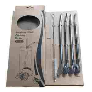 Yerba Mate Tea Bombilla <b>Drinking</b> <b>Straws</b> Set Bombilla Yerba Mate <b>Straw</b> Reusable Stainless Steel <b>Drinking</b> <b>Straws</b> with Filter Spoon - Product Image 1