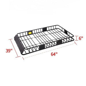 Canasta Portaequipajes para Techo de <span class=keywords><strong>Auto</strong></span>, 150 lb, Acero Resistente, Expandible, Universal para SUV y Camionetas - Product Image 1