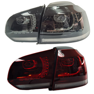 Conjunto de Luces Traseras LED para Volkswagen Golf 6, Negro y Rojo, ABS, Mejora de Diseño - Product Image 4
