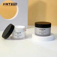 Pot à crème rond en PET à double paroi, vide et rechargeable, 15g-300ml, pots en plastique givré pour crème pour la peau, lotion, cosmétiques