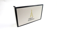 Boîtes d'expédition postales de luxe personnalisées avec gaufrage couleur, pelliculage mat, en carton recyclé, avec fermeture éclair, pour emballage cadeau