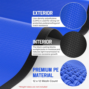 Bâche de piscine rectangulaire en PVC PE 18 x 36 pieds, imperméable, installation facile, résistante au froid et aux UV, pour la protection des piscines hors saison - Product Image 2