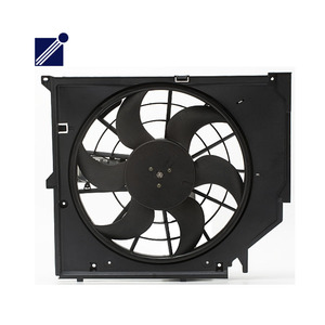 VOLLSUN para <span class=keywords><strong>BMW</strong></span> Serie 3 E46 316 318 <span class=keywords><strong>320</strong></span> 323 325 328 330, ventilador de refrigeración del radiador, montaje del Motor del condensador 17117561757 - Product Image 1
