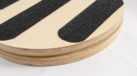 Disque rotatif en bois noir écologique avec logo personnalisé pour le fitness, le Pilates, l'exercice, le yoga et l'entraînement