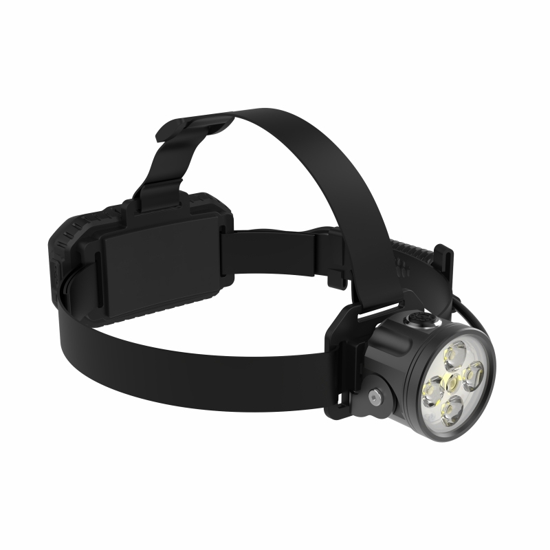 USB-C Rechargeable Headlamp 2000 Lumen, Heavy-Duty Aluminum Waterproof LED Head Lamp for Camping, Hiking & Work (Black)