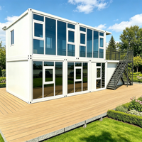 Maison modulaire préfabriquée en conteneurs pour projets de construction, installation rapide, entièrement équipée, prête à l'emploi pour bureaux, bâtiments scolaires