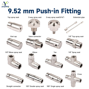 Konektor Sistem Kabut Fog <span class=keywords><strong>Nozzle</strong></span> Fitting 9.52mm Fitting Kuningan Tekanan Tinggi Sistem Pendingin Taman 3/8" Dia - Product Image 1