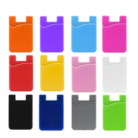 Vente en gros de coques de téléphone portable en silicone imprimées avec porte-cartes