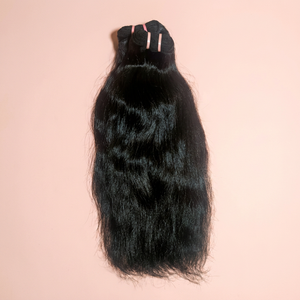ผมมนุษย์แท้แบบเวอร์จินเรมี่เกรดพรีเมียมจากวัดในอินเดีย 100% ไม่ผ่านการแปรรูป ธรรมชาติ ลอนตรง - Product Image 2