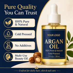 Sérum à l'huile d'argan personnalisé en vrac, hydratant nourrissant, huile d'argan marocaine biologique pour le soin du visage, des cheveux et du corps - Product Image 3