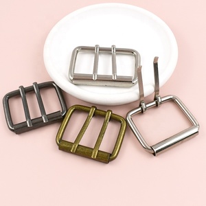MeeTee BF274 Double Pin gesper rol logam paduan perangkat keras untuk tas kulit tali dapat disesuaikan memanfaatkan perlengkapan kerajinan grosir - Product Image 6