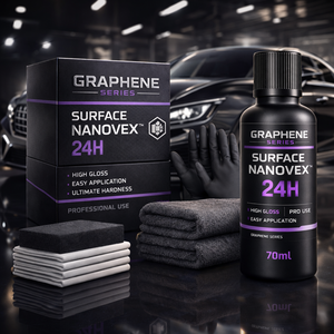 Kit de revêtement céramique au graphène GRAPHONEX Surface Nanovex 24H, haute brillance, protection professionnelle de la peinture, application facile - Product Image 2
