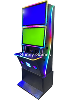 Gabinete de Juegos Fury Series Skill de 43+24 Pulgadas con Pantalla Táctil Doble Recta/Curva, Juego de Habilidad Personalizado, Gabinete de Juegos Arcade Negro