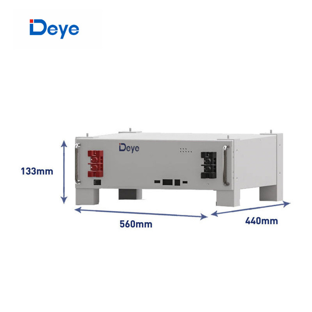 EU Stock Deye 5.1kWh 51.2V 100Ah LiFePO4 Battery, Stackable G5.1Pro-B Model for Home Solar Energy Storage System Integration
