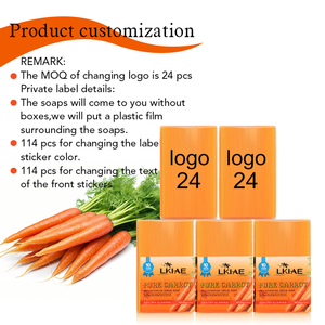 100% All Natural Vegan Face &amp; Body Lightening Moisturizing Carrot Vitamins C <strong>Carotone</strong> Whitening Handmade Soap for Dry Skin - Product Image 4