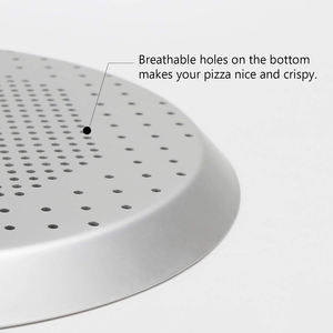 11 12 13 14 pollici <span class=keywords><strong>in</strong></span> alluminio forato <span class=keywords><strong>teglia</strong></span> per <span class=keywords><strong>Pizza</strong></span> rotonda antiaderente per forno - Product Image 2