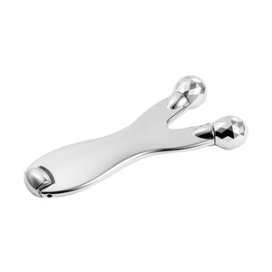 Strumento Raschietto in Metallo per Naso, Collo e Viso, Bastoncino Massaggiante per <span class=keywords><strong>Occhi</strong></span>, Strumento per Raschiatura e Stimolazione dei Punti di Agopuntura, Bastoncino a Rullo per Bellezza del Naso - Product Image 3