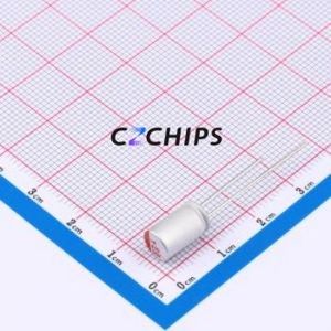 Condensador Sólido HF1C477M0610PC, Componente de Orificio Pasante (THT), D6.3xL10.5mm 470uF 20% 16V 2.5mm - Product Image 1