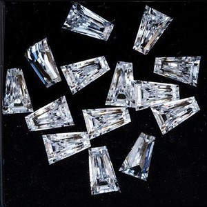 Moissanite Trapezoid D Color Lab Created Gemstone For Jewelry Making - Product Image 1