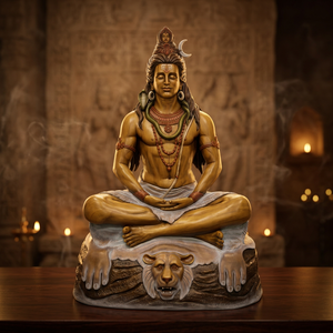 Estatua Grande de Resina del Dios Shiva en Meditación, 48 Pulgadas |   Mahadev Sentado, Ídolo Nirmala, Artesanía, Diseño Art Deco para el Hogar y la Oficina - Product Image 2