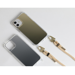 <span class=keywords><strong>Coque</strong></span> miroir pour <span class=keywords><strong>apple</strong></span>, étui de téléphone à bandoulière transparent en TPU + acrylique, mains libres, style personnalisé <span class=keywords><strong>avec</strong></span> crochets instantanée, <span class=keywords><strong>cordon</strong></span> de couleur dorée pour <span class=keywords><strong>IPhone</strong></span> <span class=keywords><strong>13</strong></span> - Product Image 4