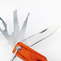 Hache de survie multifonctionnelle portable avec manche en bois pour le camping en plein air, équipement de survie, hachette, marteau